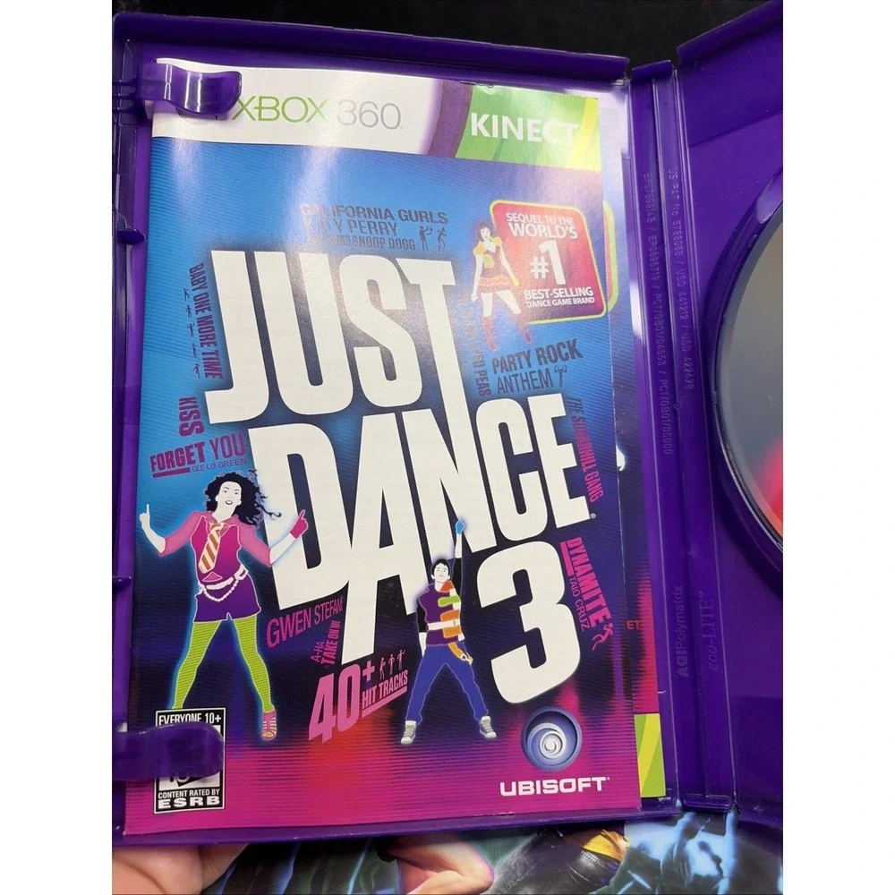 Bundle Just Dance 3 & Dance Central Bundle - Microsoft Xbox 360 - Both CIB - T&W